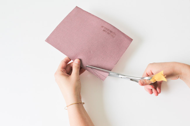 banderines bricolaje brillo de piel sintética de oro rosa un mensaje paso 2 corte