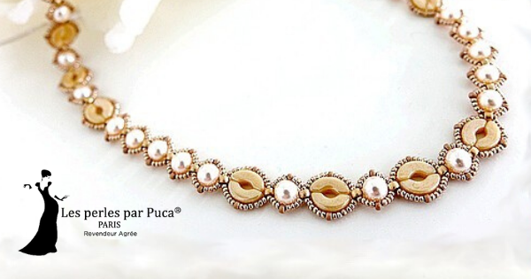 Collar con cuentas de vidrio de Puca - & Co