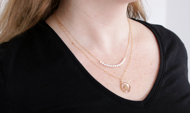 Tutorial Collar lleno de oro con colgante de inclusión de estrella en resina LED UV final