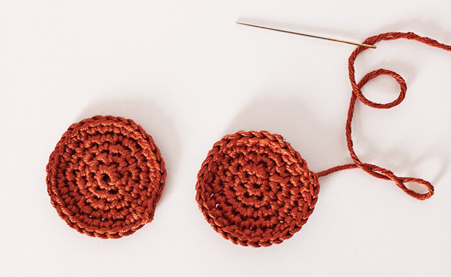 paso 2- crochet cookies