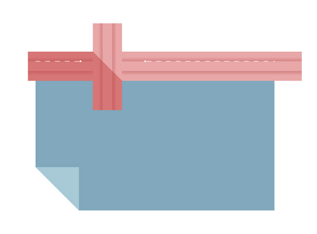 Superponer los extremos del sesgo