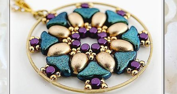 Colgante DIY Holly con cuentas de vidrio de Puca