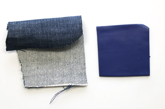 Uso de jeans para texturizar la arcilla polimérica