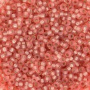Rocalla Miyuki 15/0 642 - Dyed Salmon Silver Lined Alabaster x8g