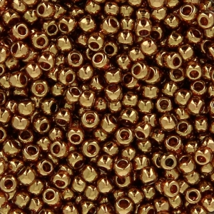 Rocalla Toho 11/0 TO11R421 - Transparent Pink Gold Luster x8g