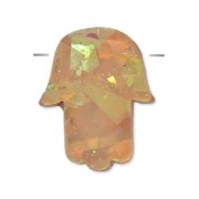 Mano de Fatma perforada 14 mm imitación Opalo Beige|raw }}