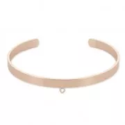 Pulsera jonc de láton con 1 anilla a personalizar 5,1x160 mm dorado rosa