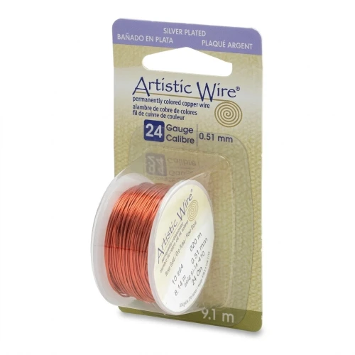 Alambre de cobre artístico 0,51 mm - Pesca x9,1m