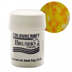 Pigmento de polvo acuarela Brusho Colours - Amarillo x15 g