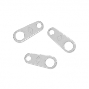 Enganches ovalados 9x3.5 mm de Plata 925 x5