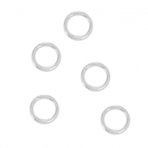 Anillas cerradas 5x0.75 mm de Plata 925 x10