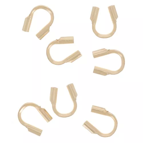 Protecciones para hilo de acero 0.46 mm de Gold filled x10