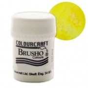 Pigmento de polvo acuarela Brusho Colours - Sunburst Lemon x15 g