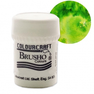 Pigmento de polvo acuarela Brusho Colours - Lime Green x15 g