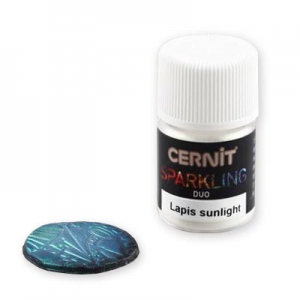 Polvo de mica para arcilla polimérica Cernit Sparkling Duo Lapis Sunlight 001 x2g