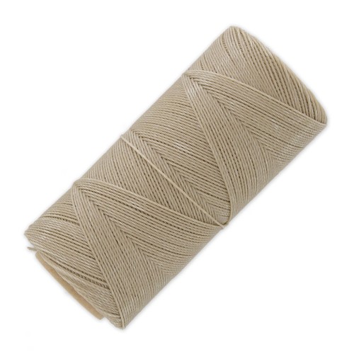 Bobina de hilo encerado Linhasita para micro macramé 0,75 mm - Beige (05) x228m