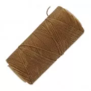 Bobina de hilo encerado Linhasita para micromacramé 0,75 mm - Oro viejo (604) x228m