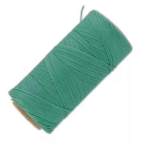 Bobina de hilo encerado Linhasita para micromacramé 0,75 mm - Verde Turquesa (224) x228m