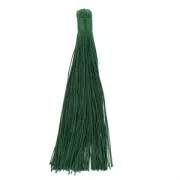 Borla pompon grande sin enganche 120 mm para decoración o joyas Verde