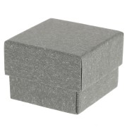 Caja para joyería de fantasía para anillo 5x5x3.8 cm Gris