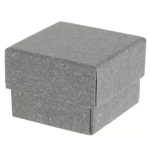 Caja para joyería de fantasía para anillo 5x5x3.8 cm Gris