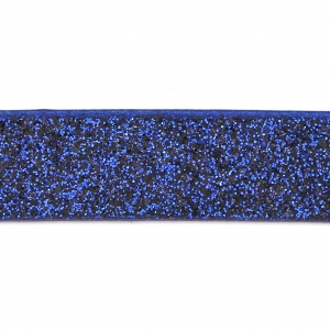 10 mm Azul Oscuro Glitter fantasía cinta sintética x1.2m