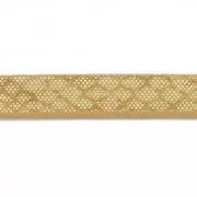 Cinta sintética efecto reptil 5 mm Oro Metálico x1,2m