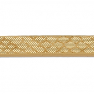 Cinta sintética efecto reptil 5 mm Oro Metálico x1,2m