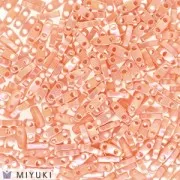 Cuentas Miyuki Quarter Tila 5 x 1,2 x 1,9 mm QTL-596-1 - Rosa té opaco con brillo x 10 g