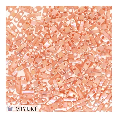 Cuentas Miyuki Quarter Tila 5 x 1,2 x 1,9 mm QTL-596-1 - Rosa té opaco con brillo x 10 g