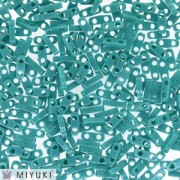 Miyuki Quarter Tila Beads 5x1.2x1.9 mm QTL-412 - Op Turquesa Green x10g