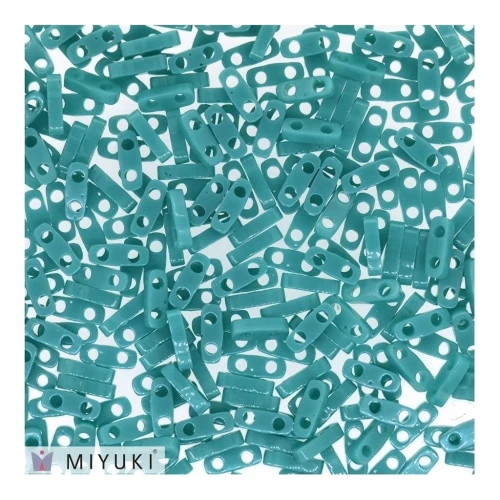 Miyuki Quarter Tila Beads 5x1.2x1.9 mm QTL-412 - Op Turquesa Green x10g