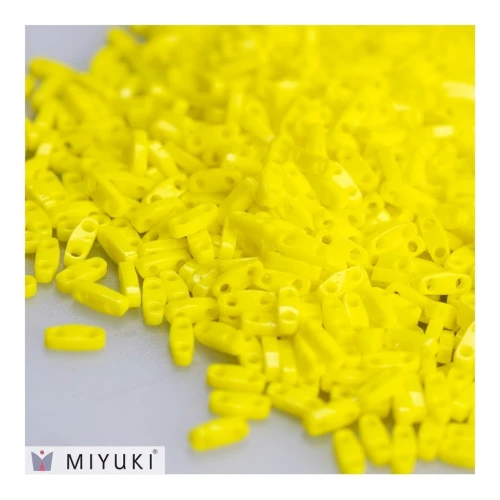 Miyuki Quarter Tila Beads 5x1.2x1.9 mm QTL-404 - Opaque Yellow x10g