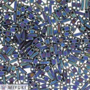 Miyuki Quarter Tila Beads 5x1.2x1.9 mm QTL-401FR - Mat Black AB x10g