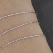 Cadena Redonda / Paloma 0.9 mm de Acero inox x1m