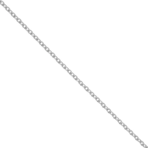 Cadena con eslabón plano ovalado martillado 3x4 mm de Acero inox 316L x1m