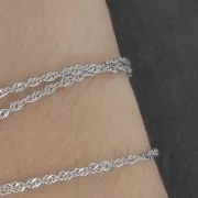 Cadena de malla Singapur 2 mm - Acero inoxidable 316L x1m