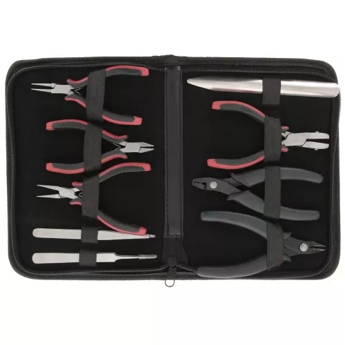 Kit de 9 Pinzas para joyas de alta calidad para joyería