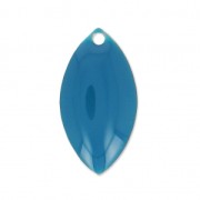 Navettes de metal y resina epoxi 19x10 mm Petrol x 8