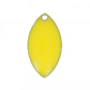 Navettes de metal y resina epoxi 19x10 mm Amarillo x 8