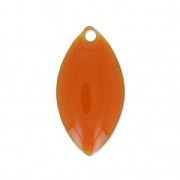 Navettes de metal y resina epoxi 19x10 mm Terracotta x 8