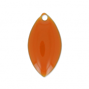 Navettes de metal y resina epoxi 19x10 mm Terracotta x 8