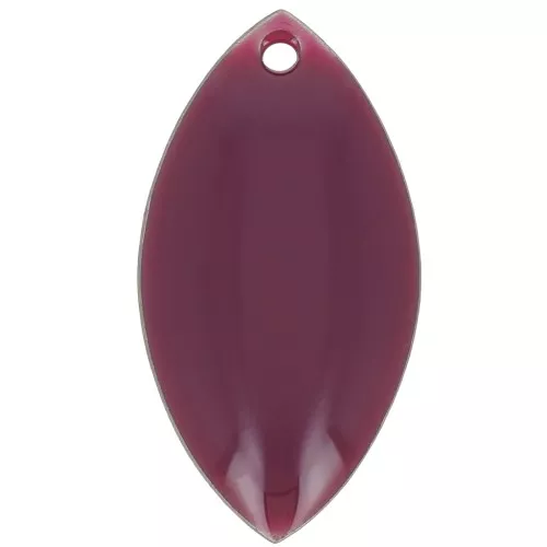 Navettes de metal y resina epoxi 19x10 mm Morado x 8