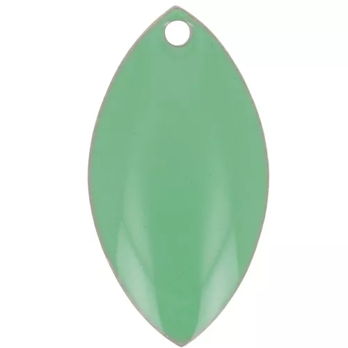 Navettes de metal y resina epoxi 19x10 mm Mint x 8