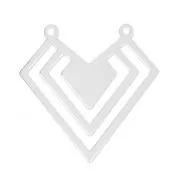 Entrepieza/Colgante 2 anillas Escudo 22x21.5 mm de Plata 925 x1