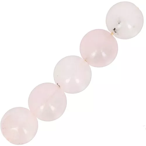 Cuentas - Gema Tintada - Cuarzo Rosa 8 mm x10
