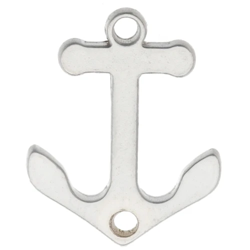 2 anillas Entrepieza Anclaje 12.5x10 mm - Plata 925 x1