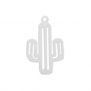 Colgante Cactus 18x11.6 mm de Plata 925 x1
