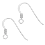 Ganchos para pendientes de 13,5 mm - Plata 925 x 100