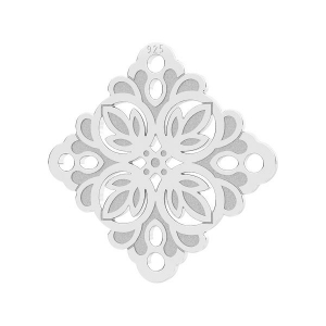 Entrepieza/Colgante mandalas 15.5 mm de Plata 925 x1